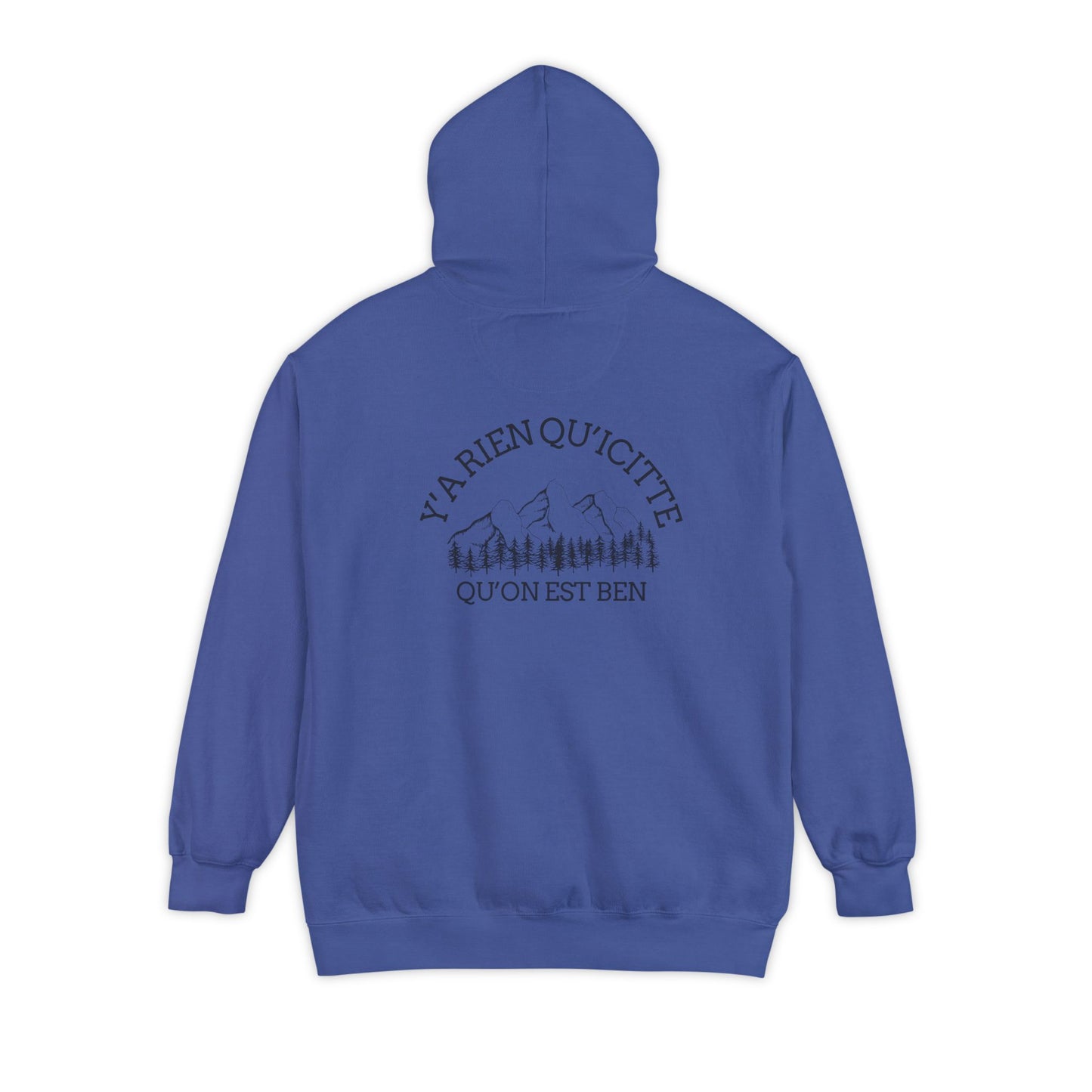 Sweats a capuche Nature-Themed Unisex Garment-Dyed Hoodie with Inspirational Quotes-Crée_ation Nature DC