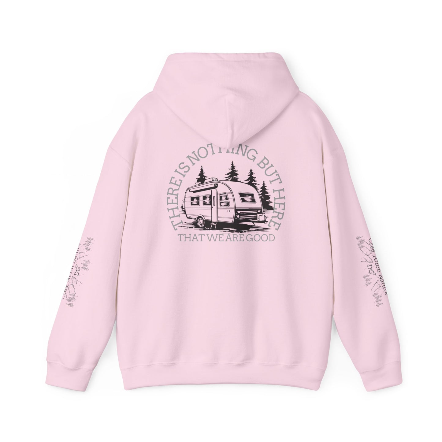 Inspirational Camping Hoodie - Unisex Heavy Blend™ Sweatshirt with Nature Design