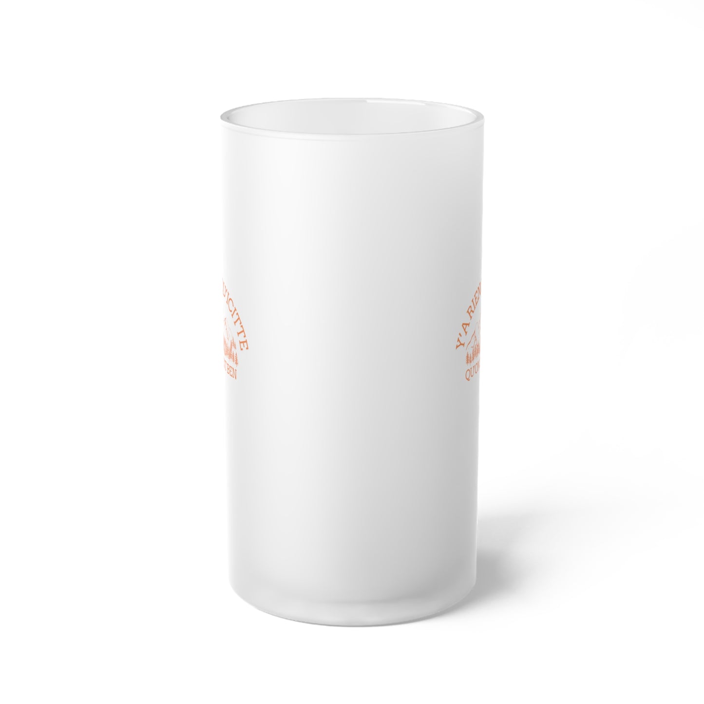 chope à bière en verre dépoli ! - Perfect for Celebrations & Gift Giving