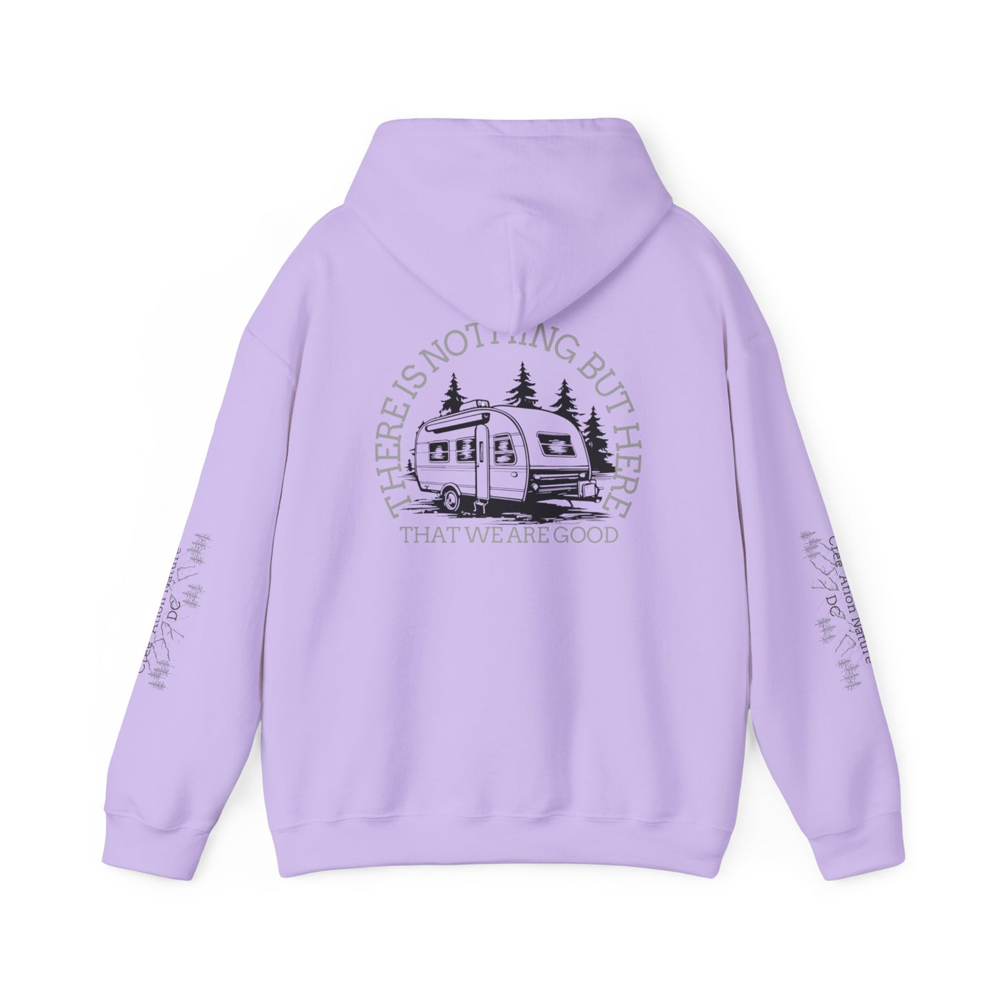 Inspirational Camping Hoodie - Unisex Heavy Blend™ Sweatshirt with Nature Design
