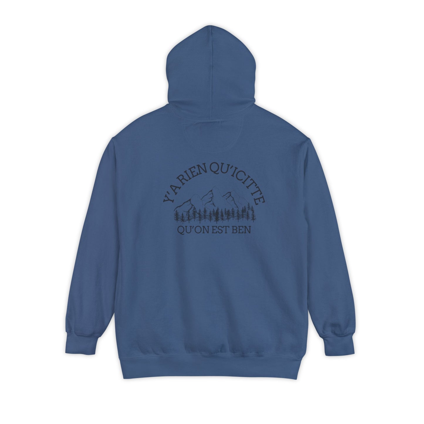 Sweats a capuche Nature-Themed Unisex Garment-Dyed Hoodie with Inspirational Quotes-Crée_ation Nature DC
