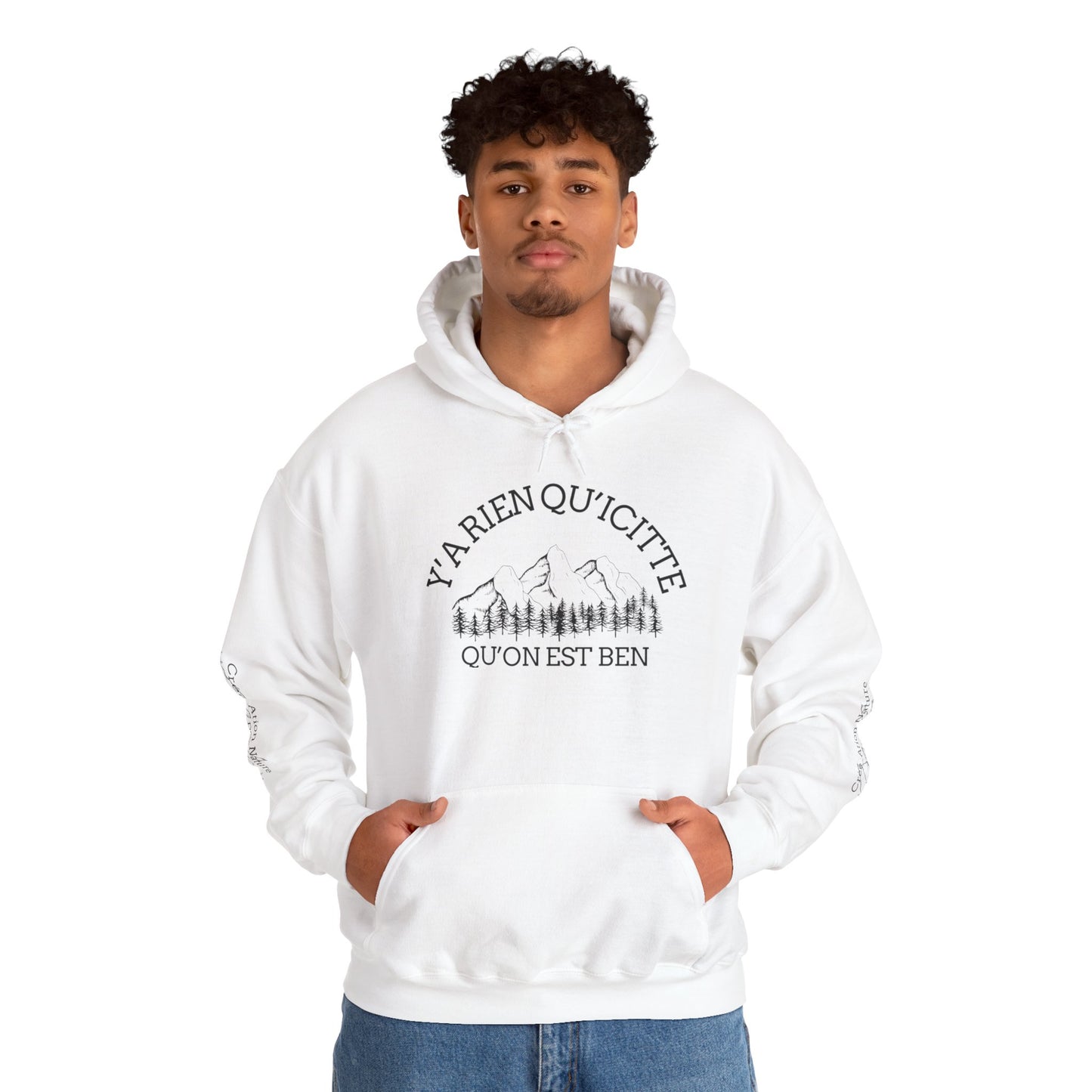 Sweats a capuche Cozy Unisex Hooded Sweatshirt with Nature-Inspired Design-Cree_ation Nature DC