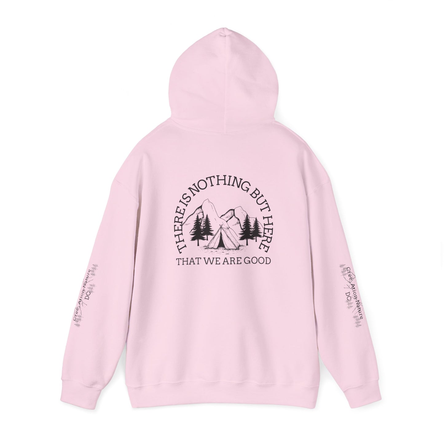 hoodie tente Nature-Inspired Unisex Hoodie with Inspirational Quote