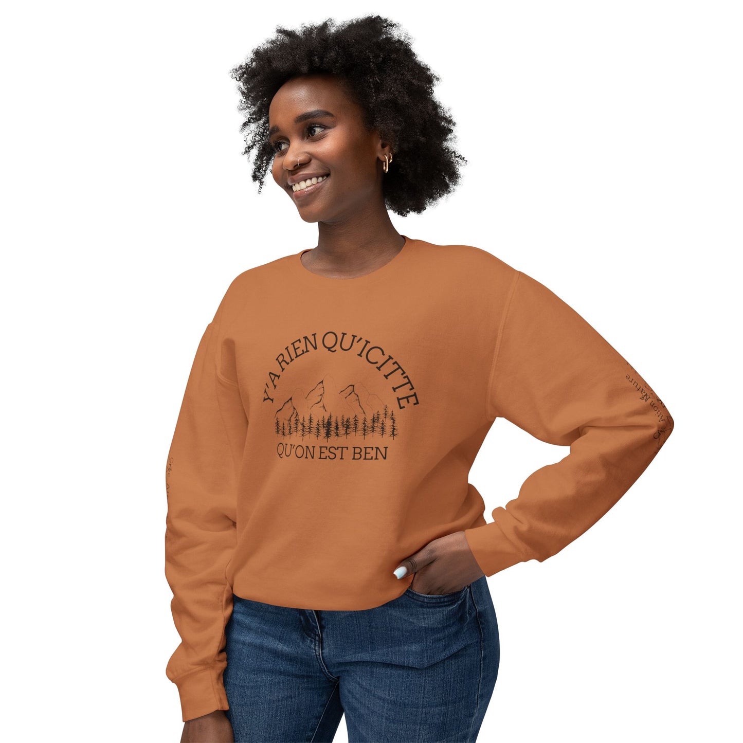 Unisex Lightweight Crewneck Sweatshirt - Crée_ation Nature DC