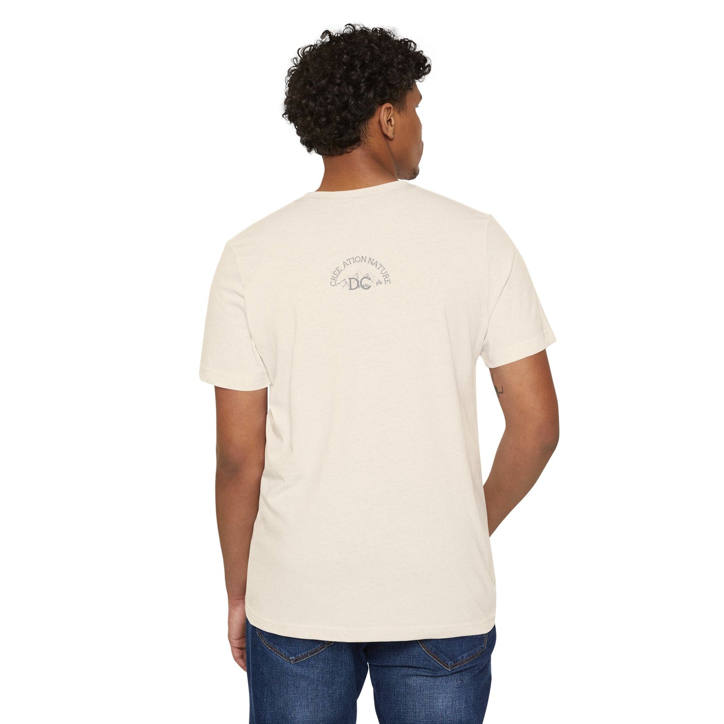 Eco-Friendly Mountain Vibes T-Shirt | Unisex Organic Tee for Nature Lovers -Crée_ation Nature DC