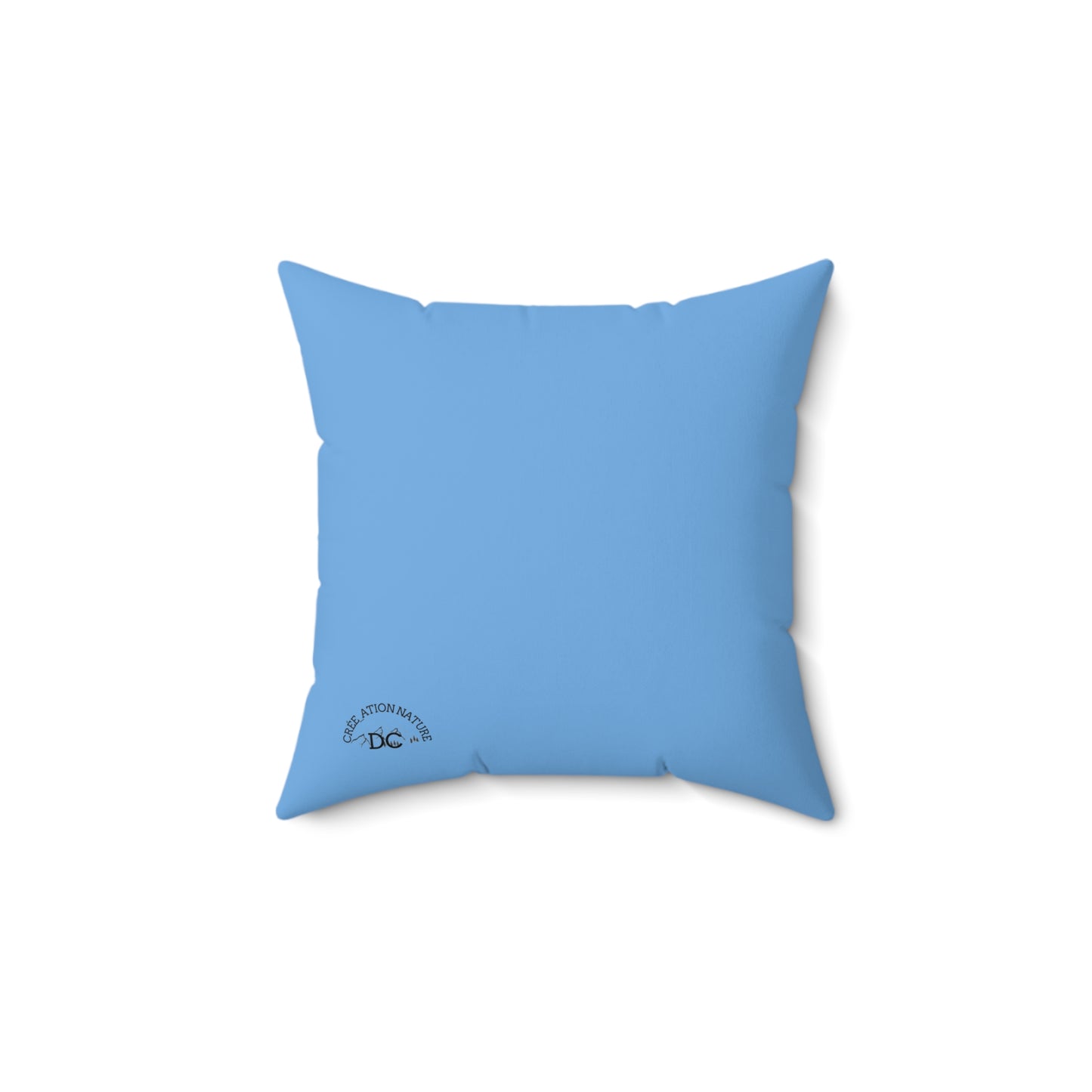 Coastal Vibe Square Pillow - 'Y'a rien qu'icitte qu'on est ben' Design - Crée_ation Nature DC