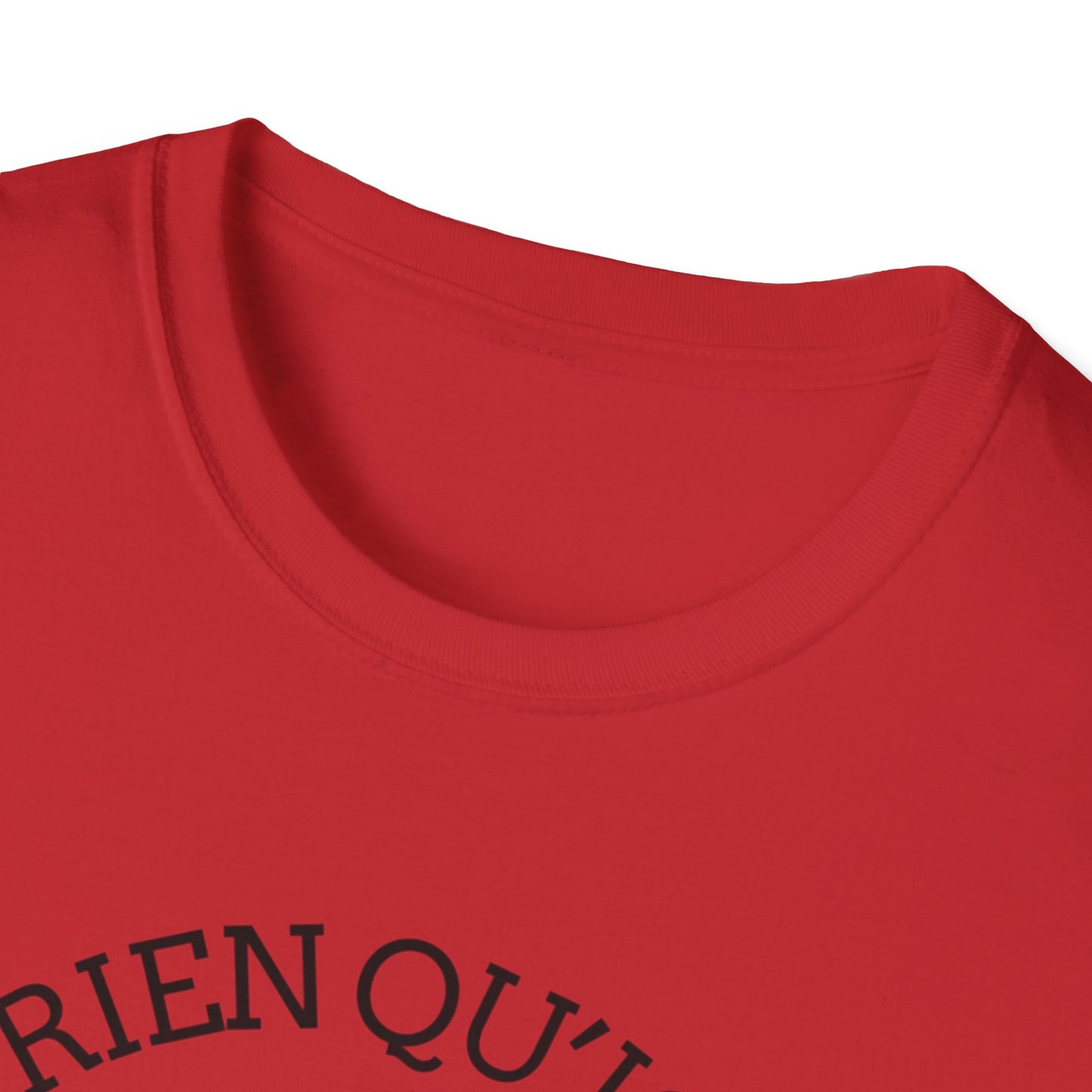 Nature-Inspired Unisex Softstyle T-Shirt - "Ya Rien Qu`Icitte" Design