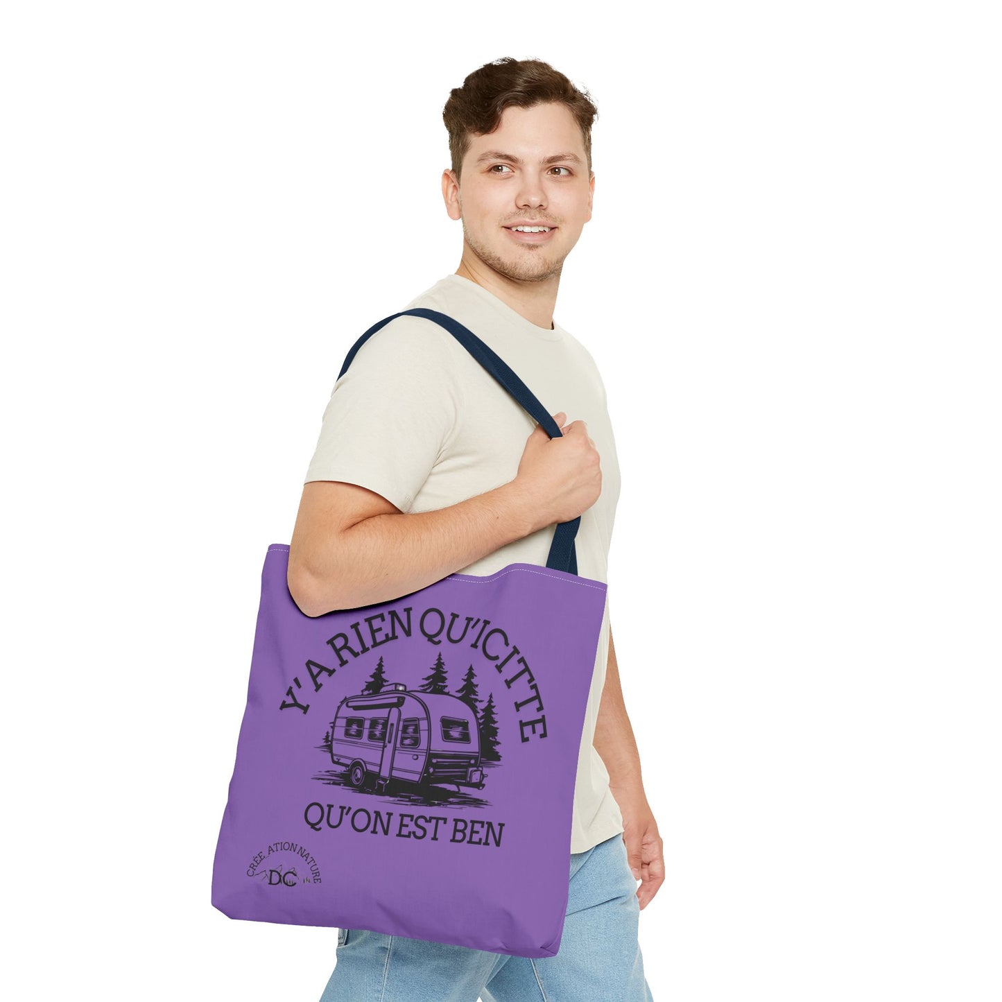 sac fourre-tout - "Y'a Rien Qu'icitte Qu'on Est Ben" Adventure Design - Crée_Ation Nature DC