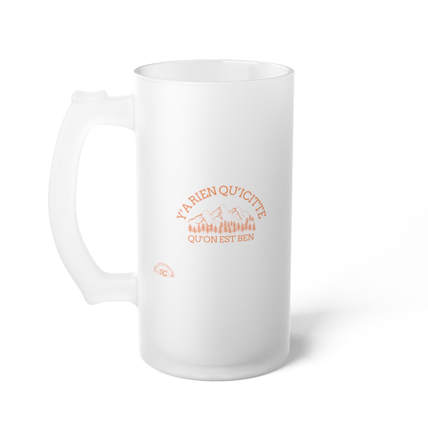 chope à bière en verre dépoli ! - Perfect for Celebrations & Gift Giving
