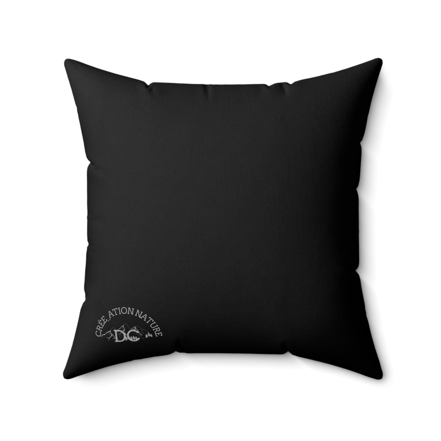 Adventure-Ready Spun Polyester Square Pillow - 'Y'a Rien Qu'icitte Qu'on Est Ben' - cousin nature - Crée_ation Nature DC
