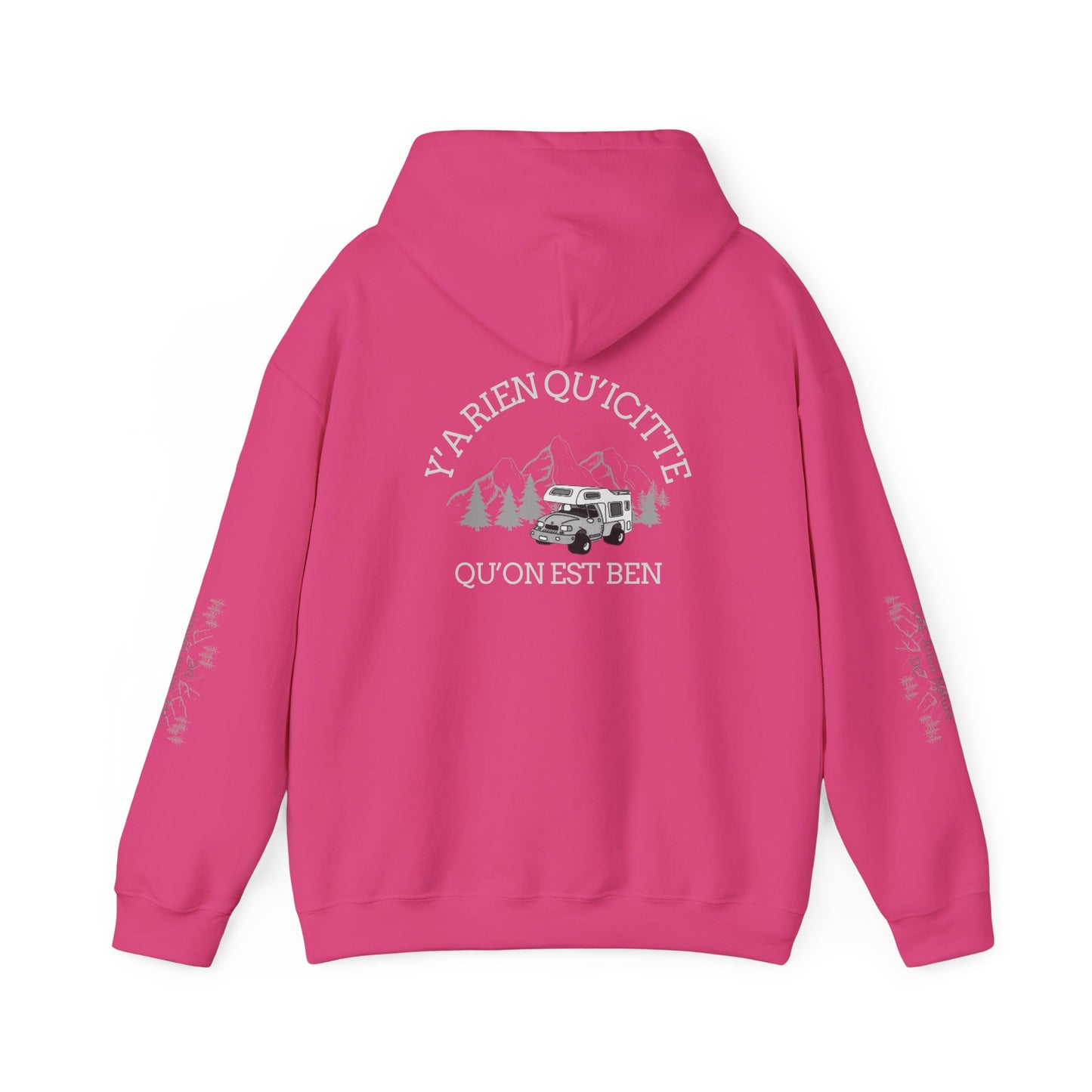 Sweats à capuche Unisex Heavy Blend™ Hooded Sweatshirt - Cozy Adventure Vibes with Motivational Quote-Crée_ation Nature DC