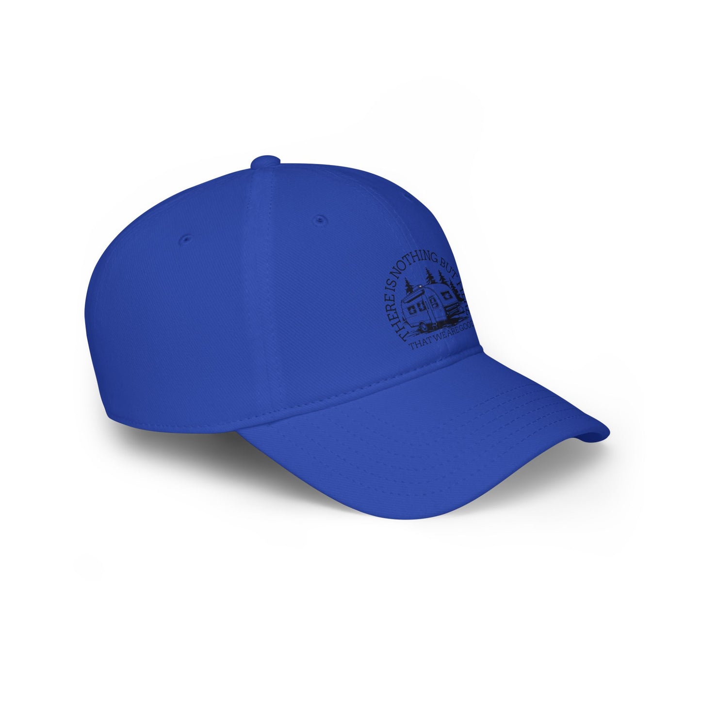 Casquette Adventure Awaits Baseball Cap - ‘There is Nothing But Here’ Red Cap for Outdoor Lovers - Crée_ation Nature DC