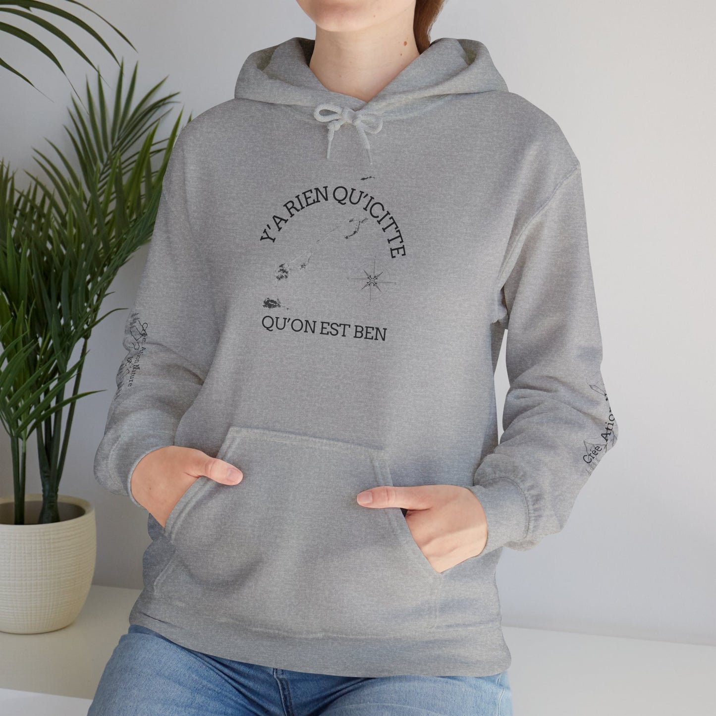 sweats a capuche -Inspirational Quote Unisex Hoodie - Cozy Heavy Blend Sweatshirt - Crée_ation Nature DC
