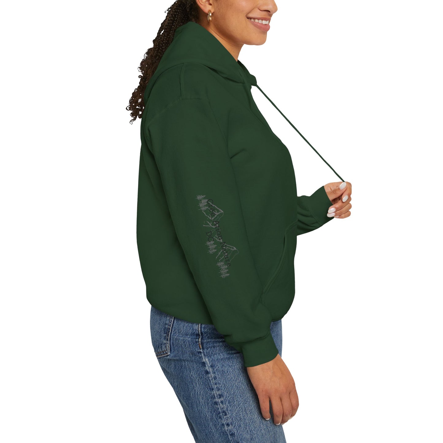 hoodie tente Nature-Inspired Unisex Hoodie with Inspirational Quote