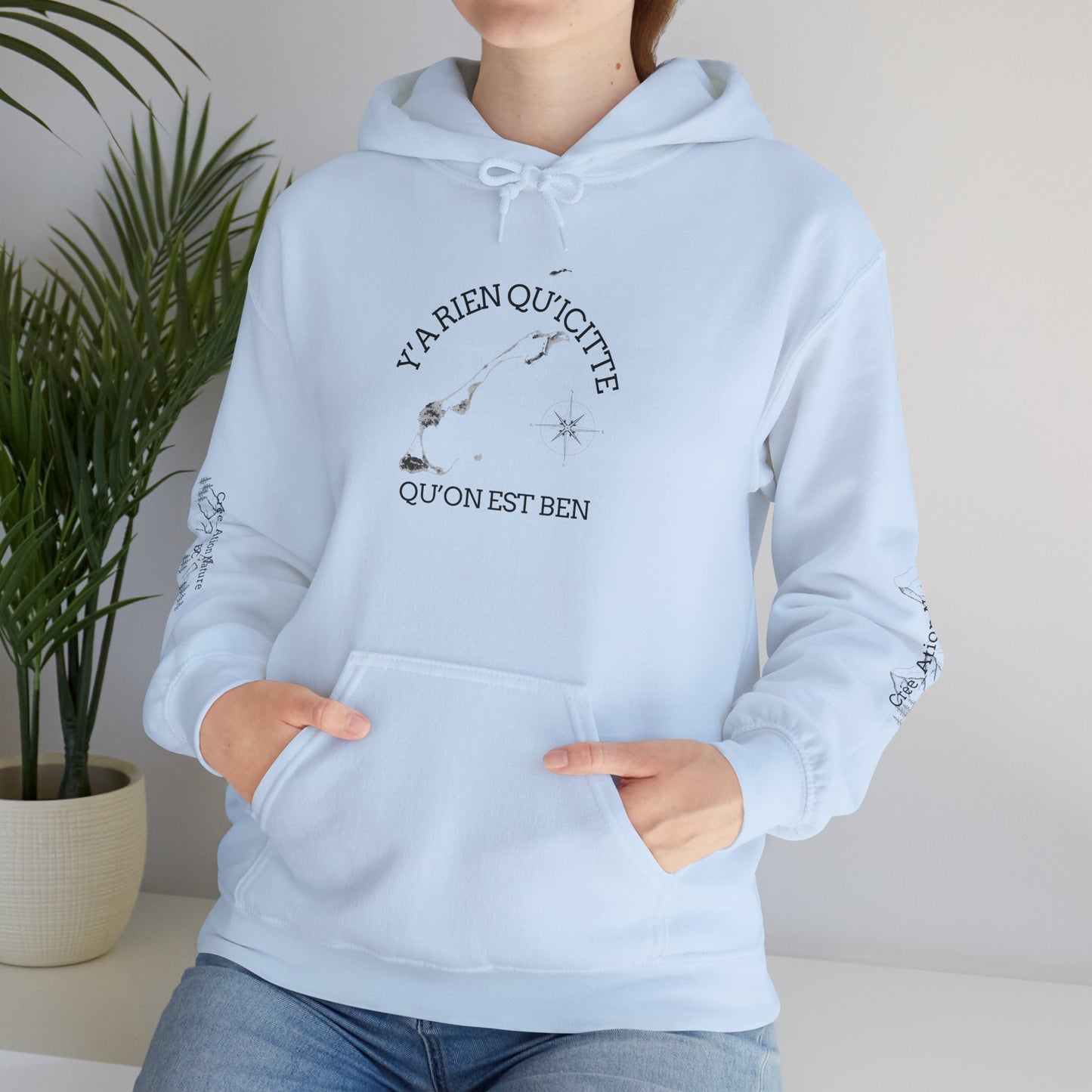 sweats a capuche -Inspirational Quote Unisex Hoodie - Cozy Heavy Blend Sweatshirt - Crée_ation Nature DC