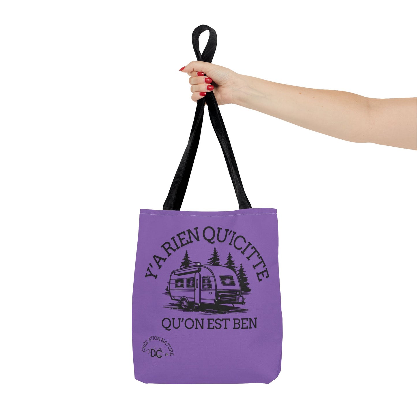 sac fourre-tout - "Y'a Rien Qu'icitte Qu'on Est Ben" Adventure Design - Crée_Ation Nature DC