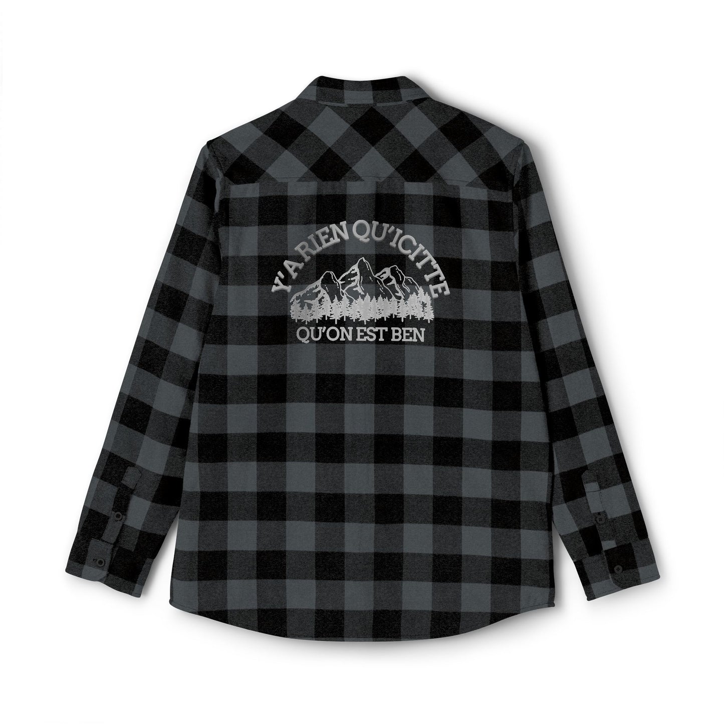 Adventure Ready Unisex Flannel Shirt with Outdoor Print-Crée_ation Nature DC