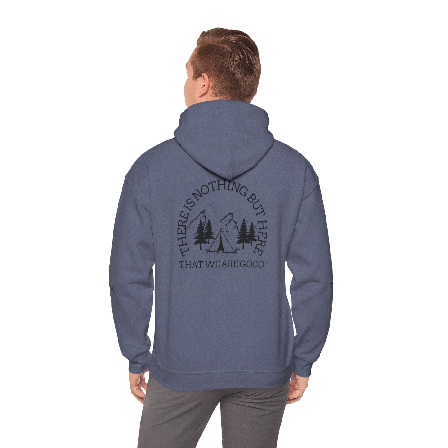 hoodie tente Nature-Inspired Unisex Hoodie with Inspirational Quote