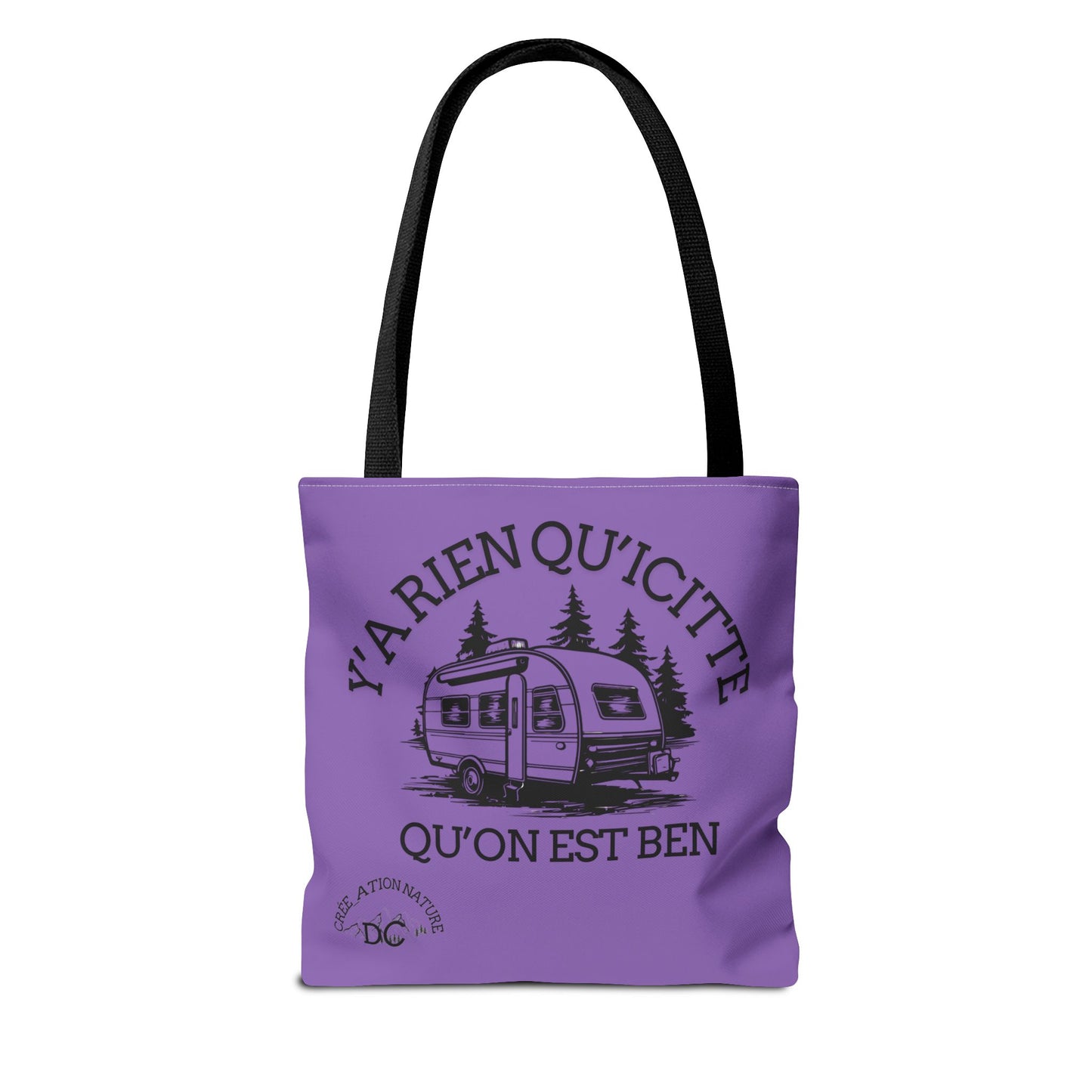 sac fourre-tout - "Y'a Rien Qu'icitte Qu'on Est Ben" Adventure Design - Crée_Ation Nature DC