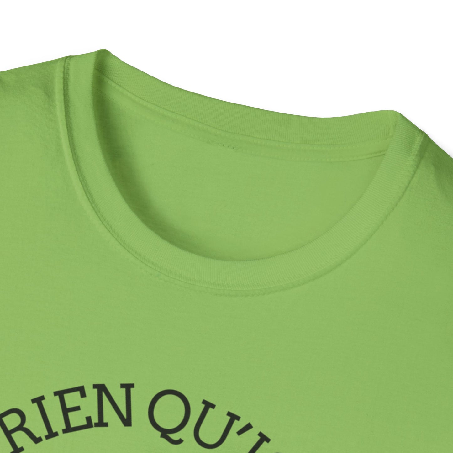 Nature-Inspired Unisex Softstyle T-Shirt - "Ya Rien Qu`Icitte" Design