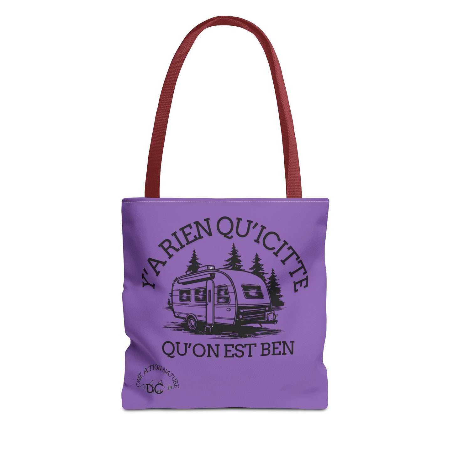 sac fourre-tout - "Y'a Rien Qu'icitte Qu'on Est Ben" Adventure Design - Crée_Ation Nature DC
