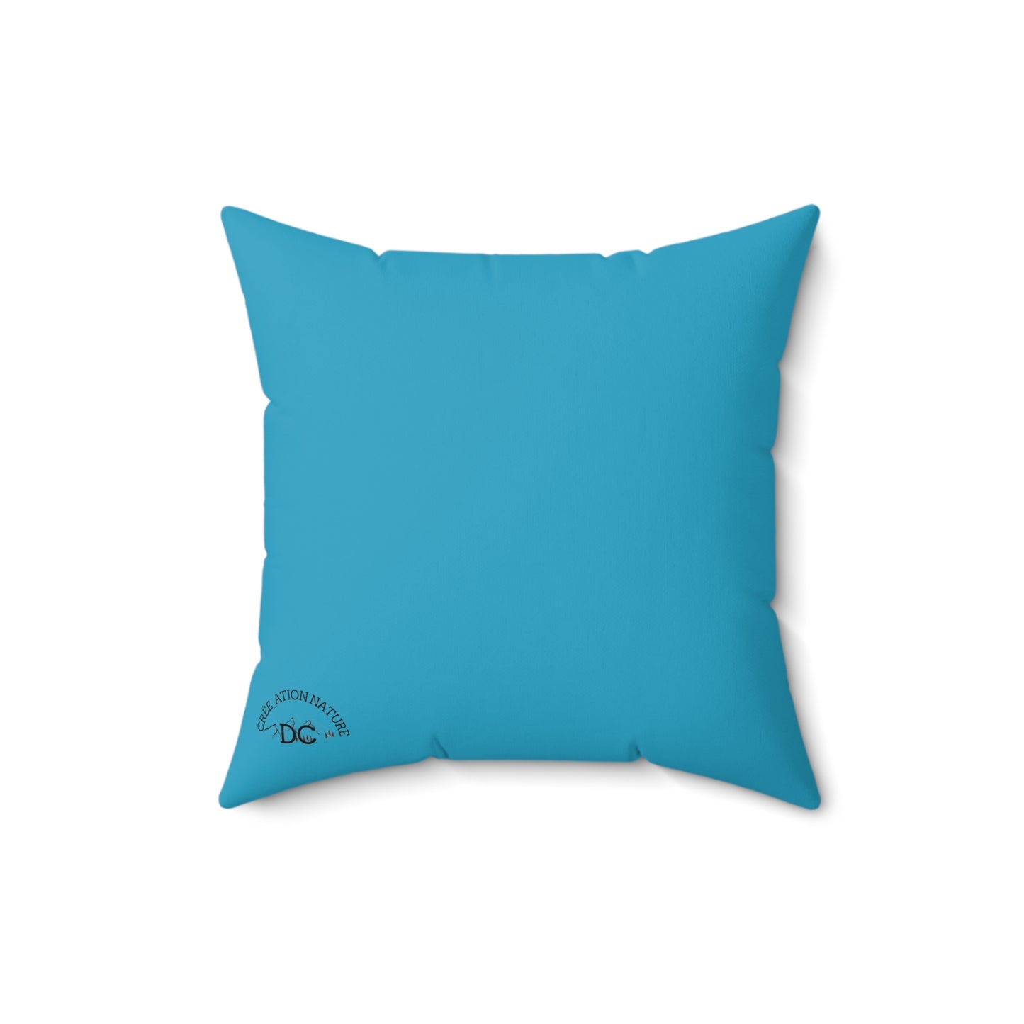 Adventure-Themed Square Pillow | "There Is Nothing But Here That We Are Good" Design-Crée_Ation Nature DC