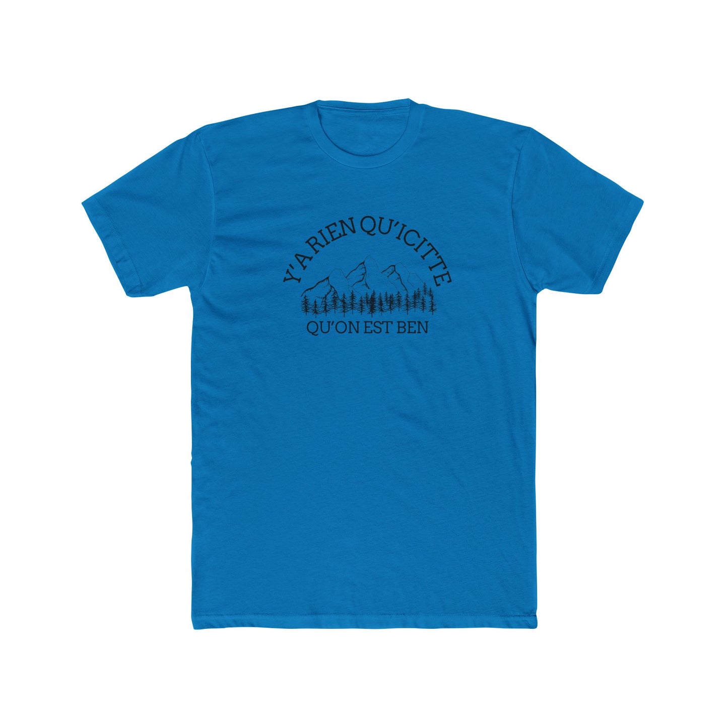 Unisex Cotton Crew Tee - Alpine Adventure Quote Tee - Crée_ation Nature DC