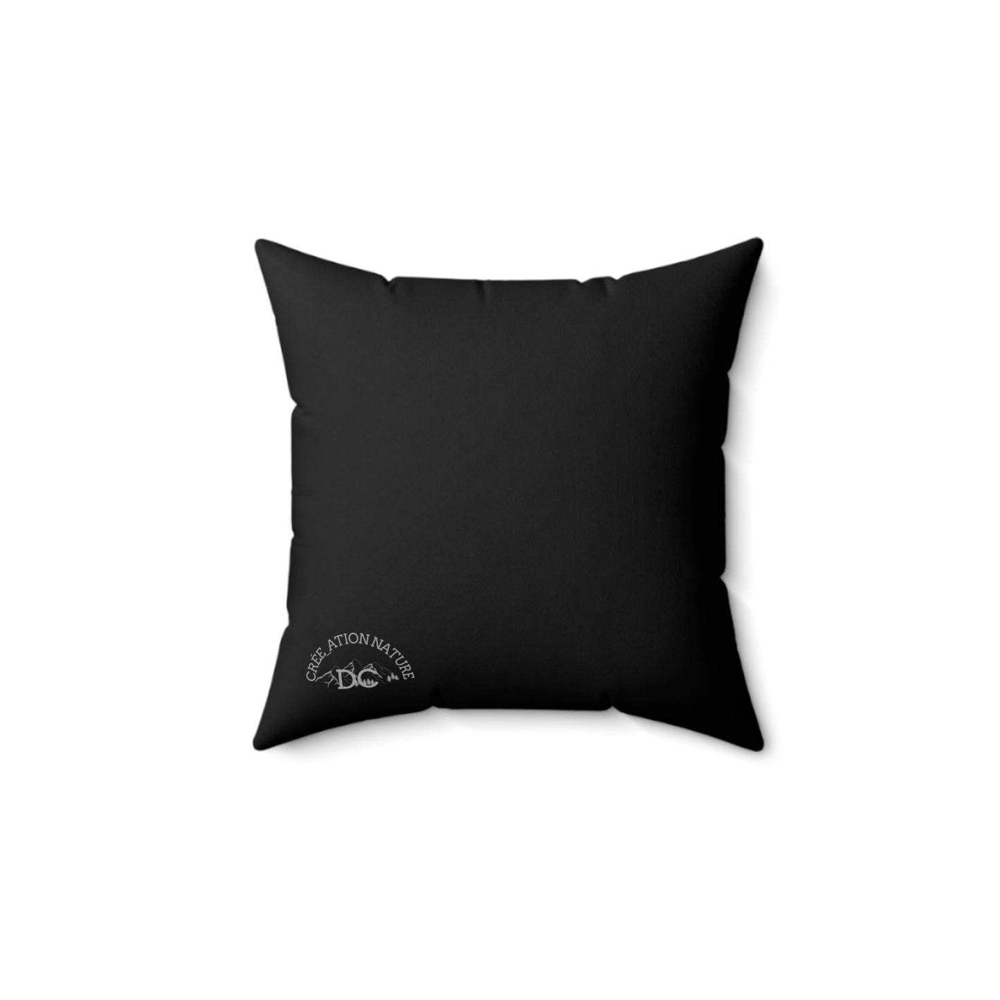 Adventure-Ready Spun Polyester Square Pillow - 'Y'a Rien Qu'icitte Qu'on Est Ben' - cousin nature - Crée_ation Nature DC