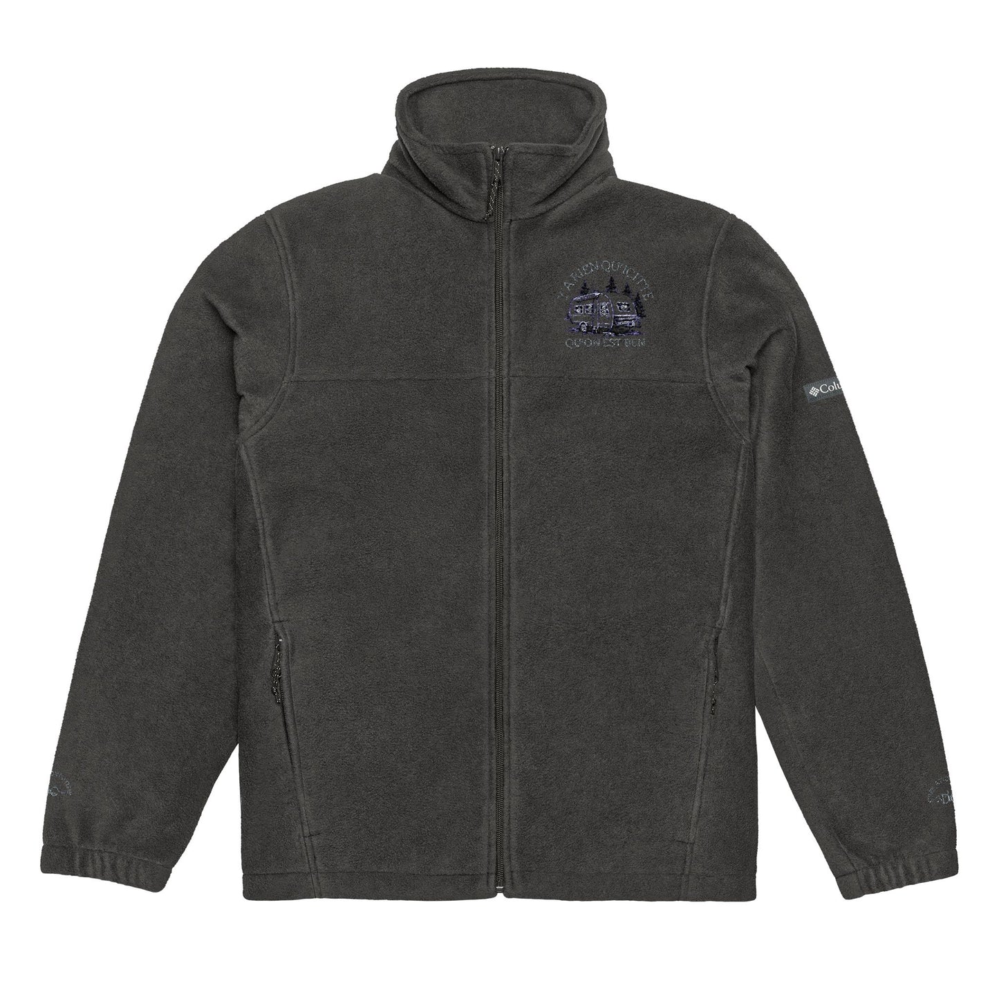 Unisex Columbia Embroidered Fleece Jacket - Cozy Warmth for Outdoors & Everyday Wear