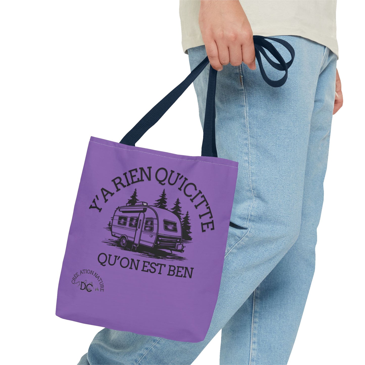sac fourre-tout - "Y'a Rien Qu'icitte Qu'on Est Ben" Adventure Design - Crée_Ation Nature DC