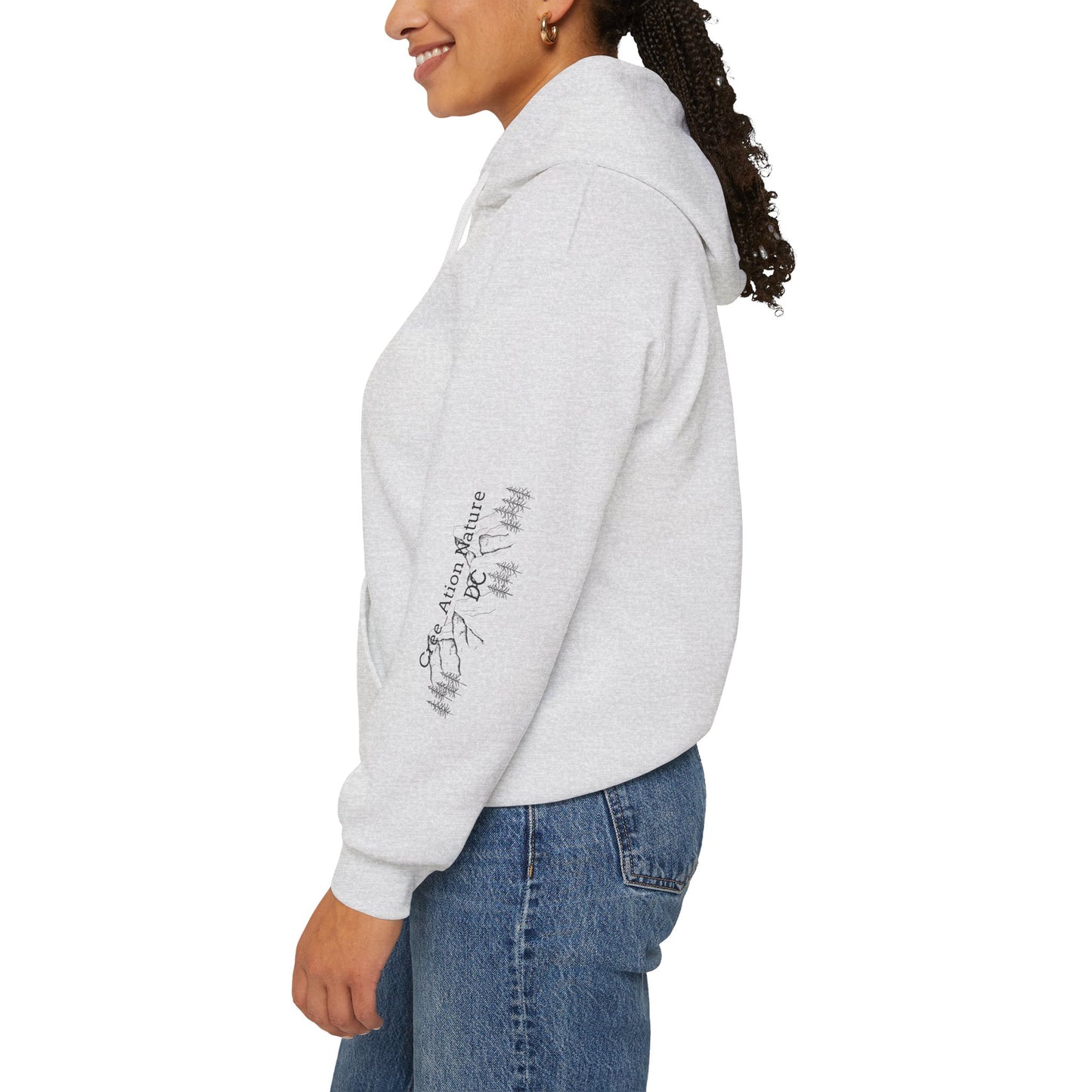 hoodie - Cozy Adventure Hooded Sweatshirt - ‘Ya Rien Qu’Quitté Qu’on Est Ben’ Design