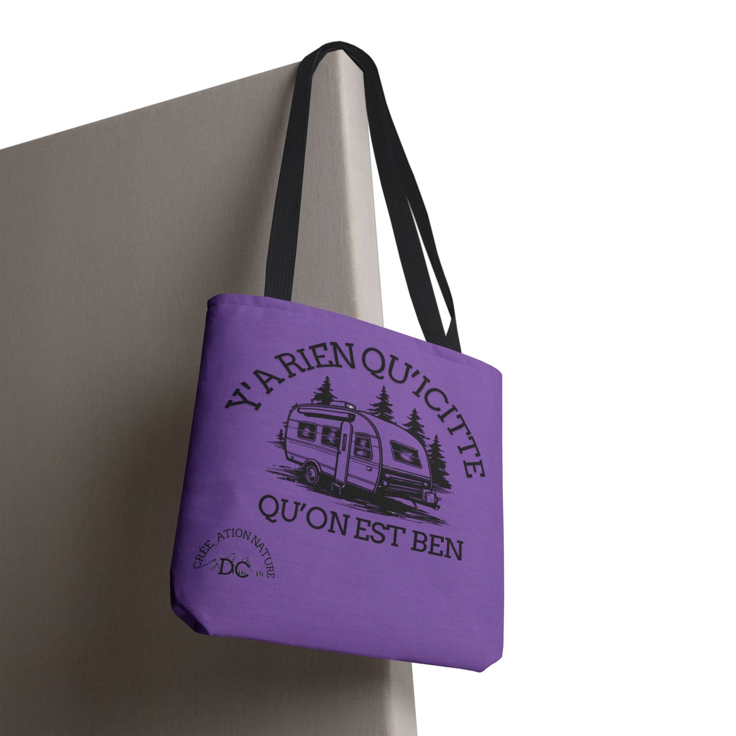 sac fourre-tout - "Y'a Rien Qu'icitte Qu'on Est Ben" Adventure Design - Crée_Ation Nature DC