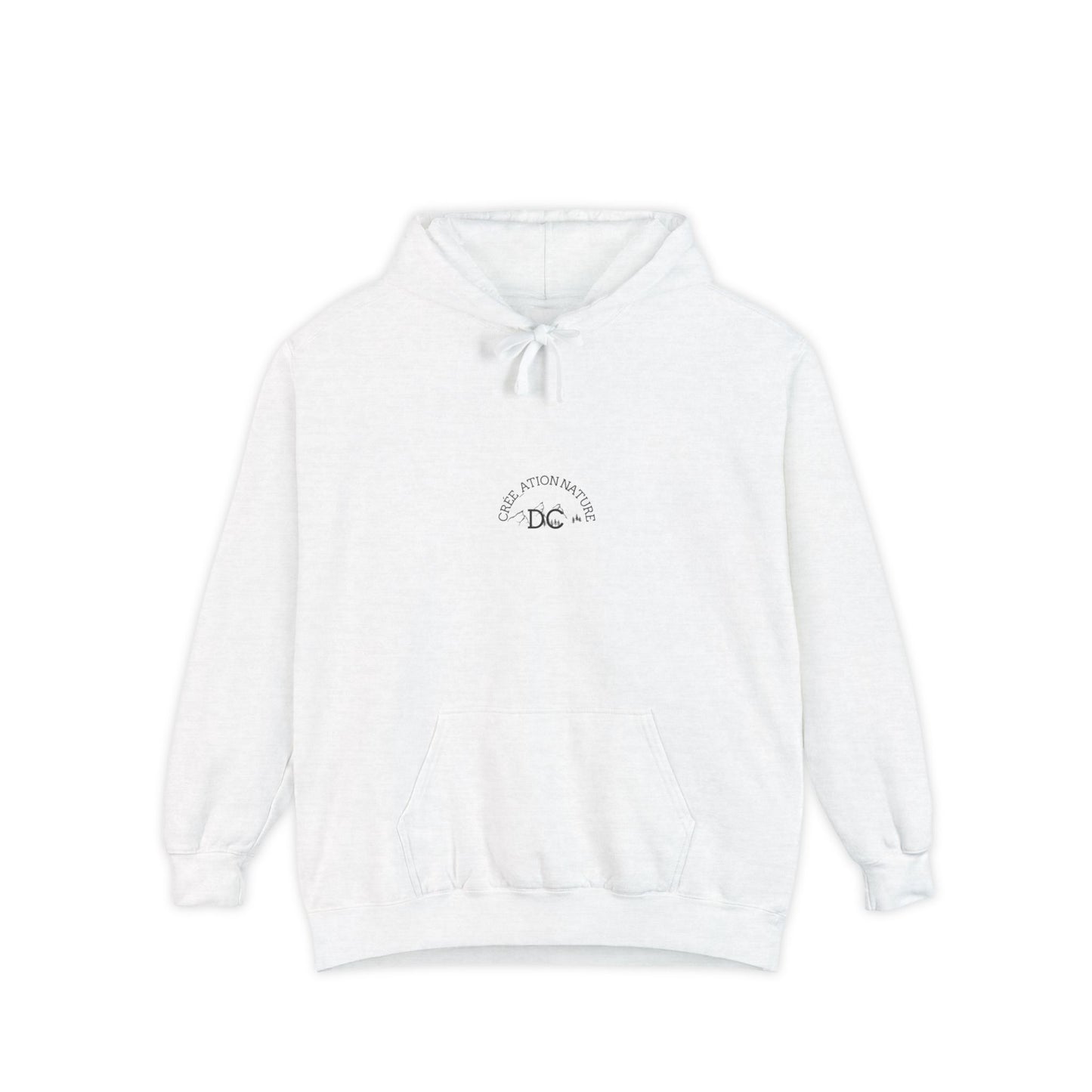 Sweats a capuche Nature-Themed Unisex Garment-Dyed Hoodie with Inspirational Quotes-Crée_ation Nature DC