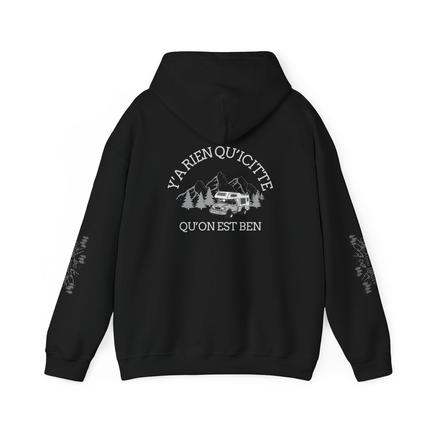 Sweats à capuche Unisex Heavy Blend™ Hooded Sweatshirt - Cozy Adventure Vibes with Motivational Quote-Crée_ation Nature DC