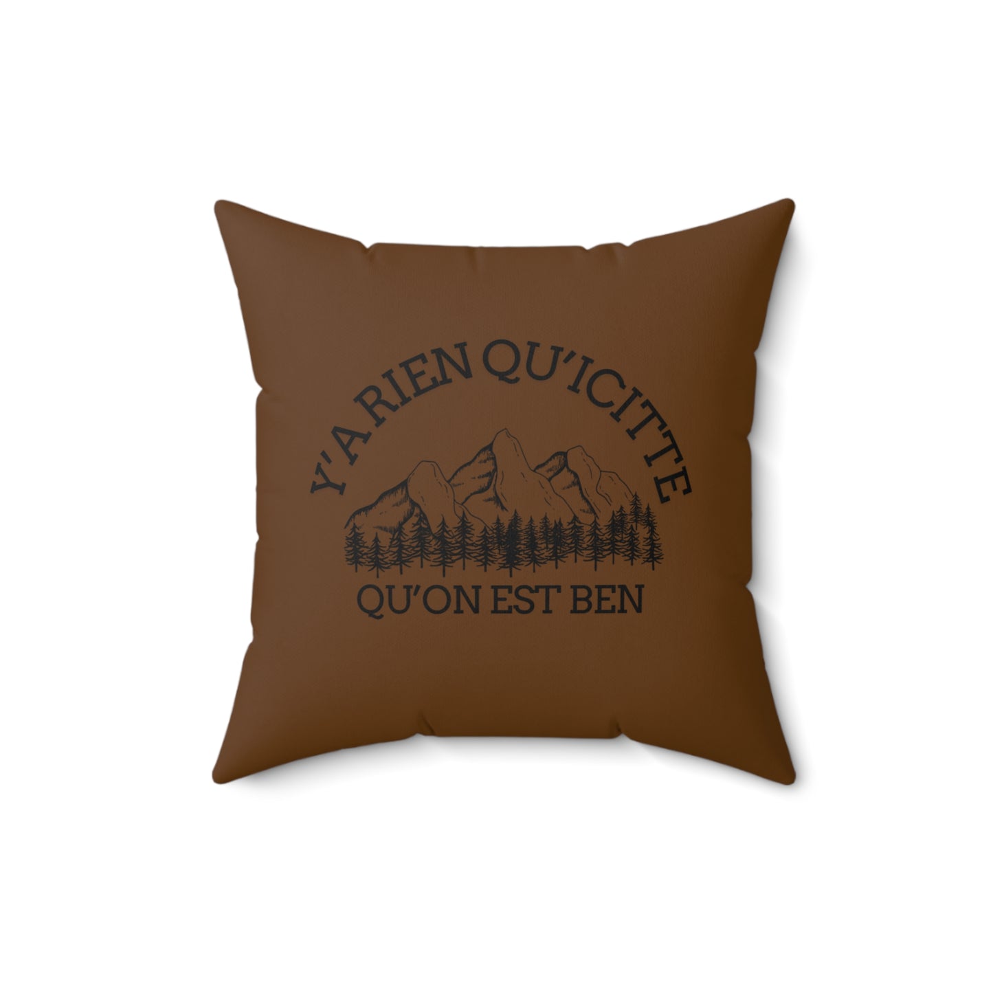 coussin nature Y'ARien Qu'citte Mountain-Themed Throw Pillow - Cozy Decorative Cushion for Home Decor Crée_ation Nature DC
