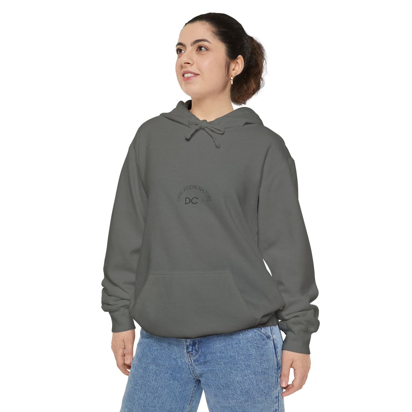 Sweats a capuche Nature-Themed Unisex Garment-Dyed Hoodie with Inspirational Quotes-Crée_ation Nature DC
