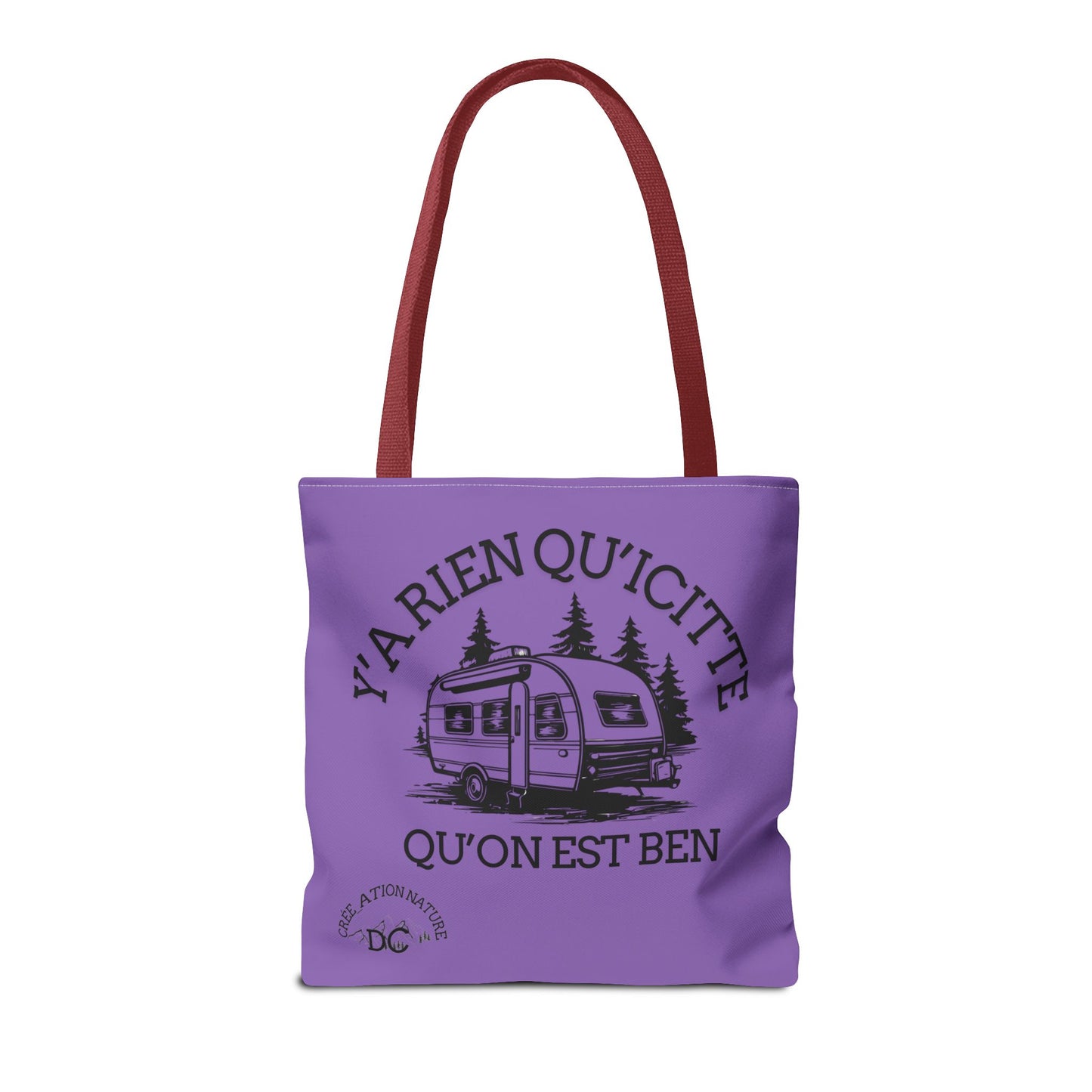 sac fourre-tout - "Y'a Rien Qu'icitte Qu'on Est Ben" Adventure Design - Crée_Ation Nature DC