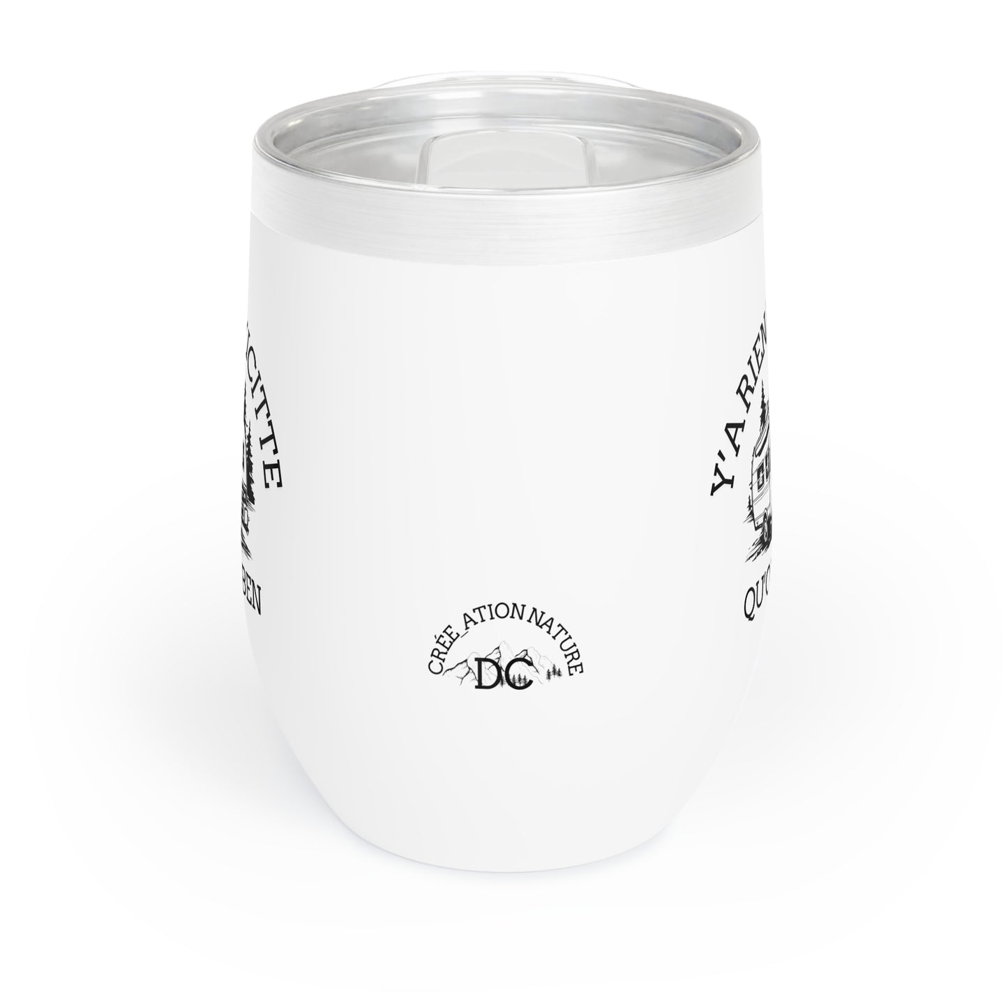 Chill Wine Tumbler - Relaxing Beverage Holder for Home & Outdoor Use Crée_ation Nature DC