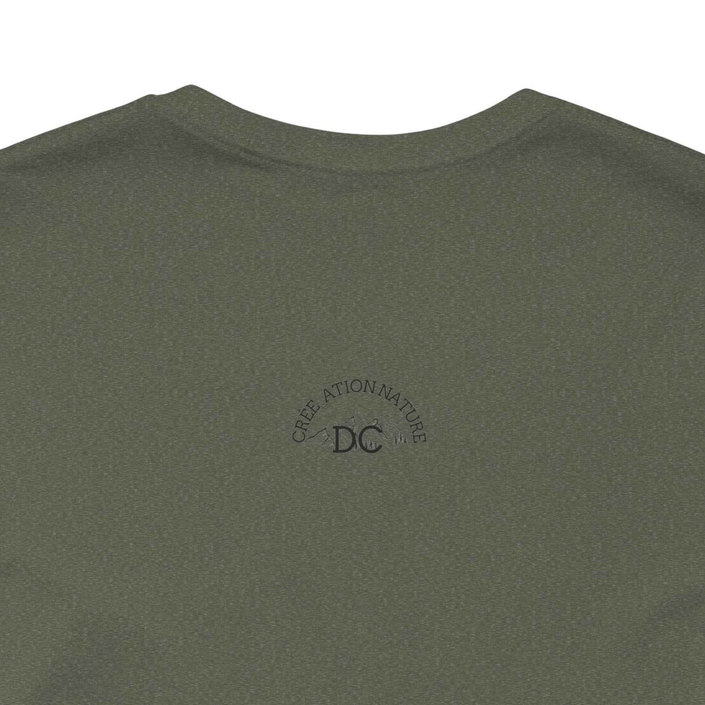 Adventure Spirit Unisex Short Sleeve Tee – 'Y'a Rien Qu'Icitte' Design-Crée_ation Nature DC