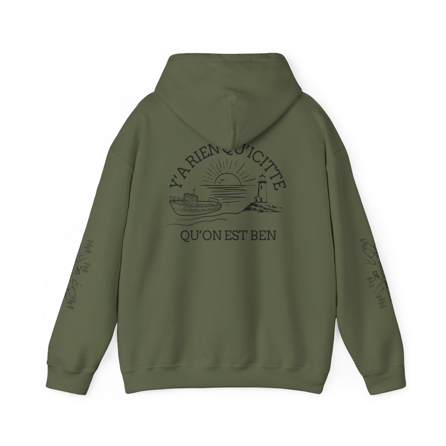 sweats a capuche Unisex Heavy Blend™ Hooded Sweatshirt - Coastal Vibes Graphic - Crée_ation Nature DC