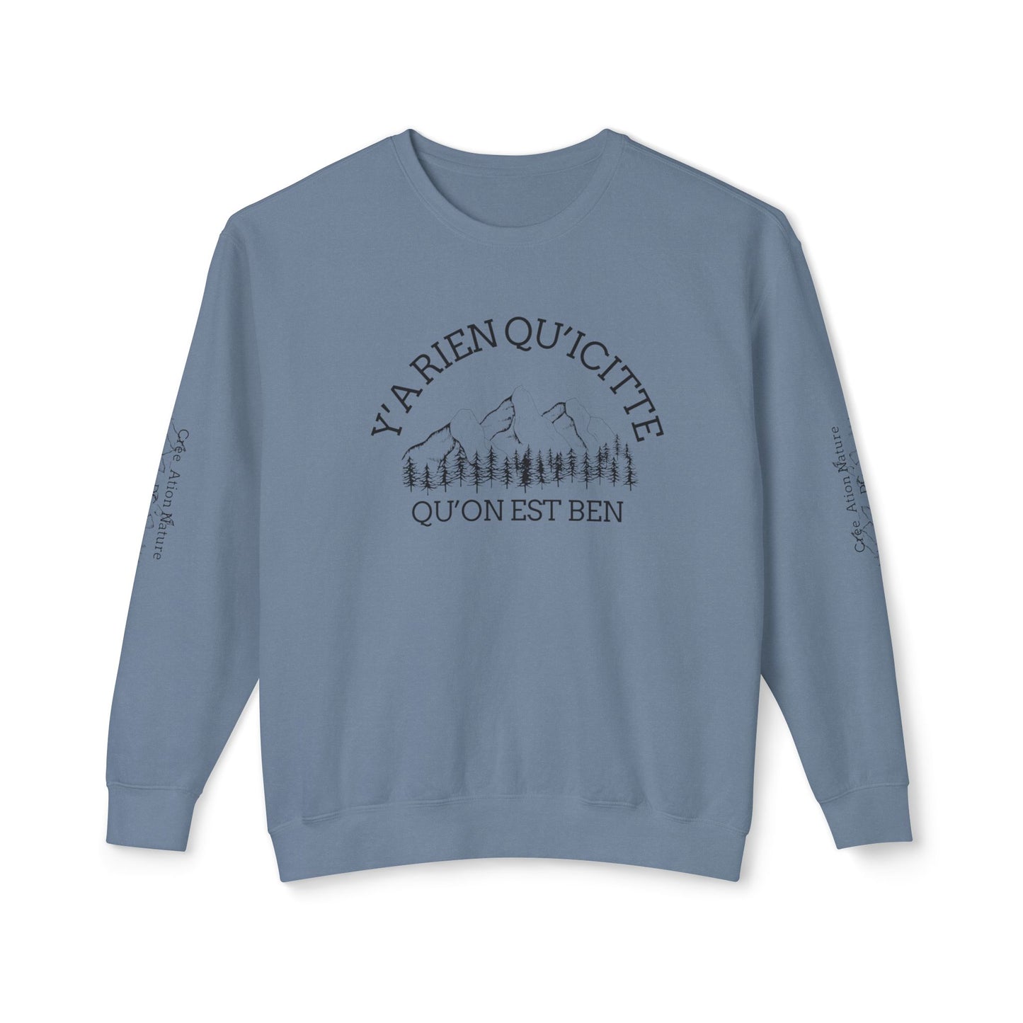 Unisex Lightweight Crewneck Sweatshirt - Crée_ation Nature DC