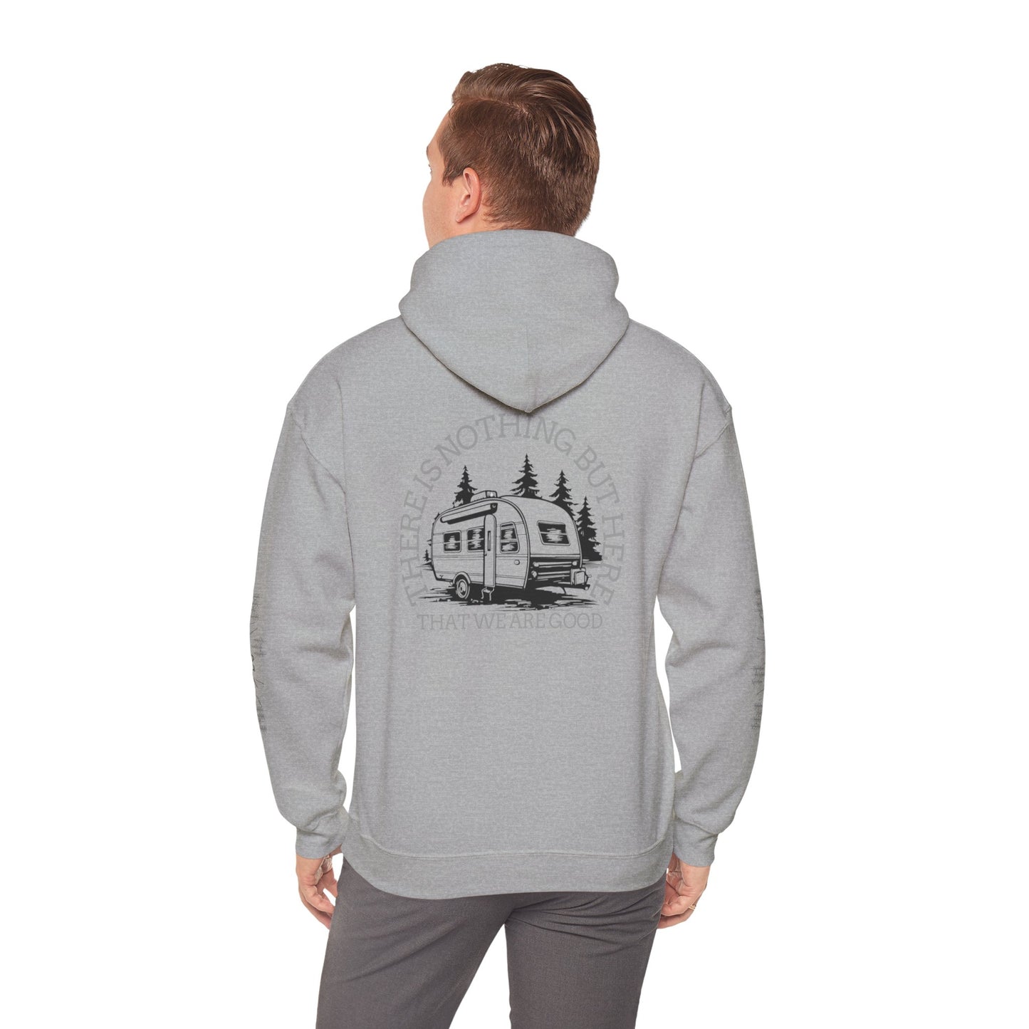 Inspirational Camping Hoodie - Unisex Heavy Blend™ Sweatshirt with Nature Design