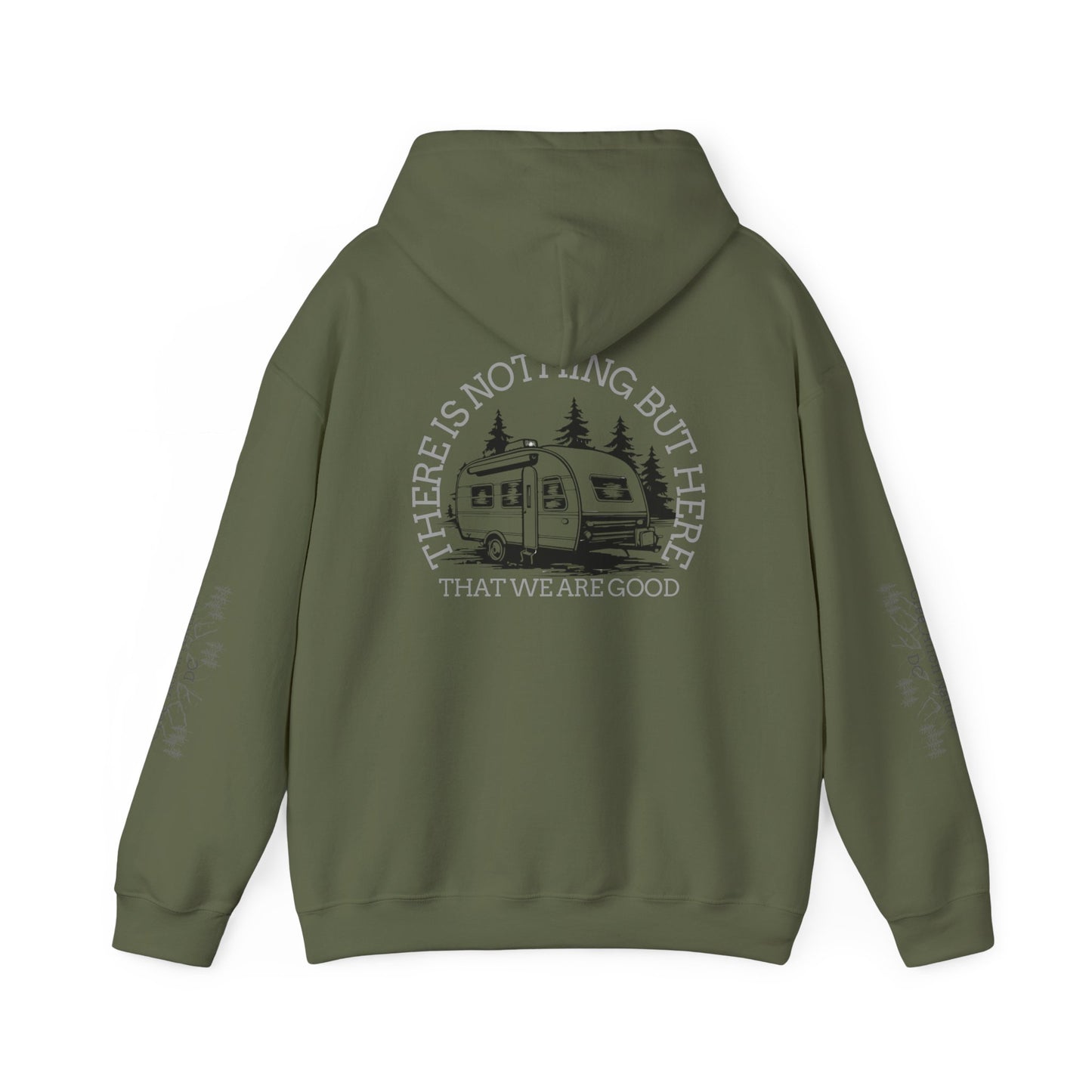 Inspirational Camping Hoodie - Unisex Heavy Blend™ Sweatshirt with Nature Design