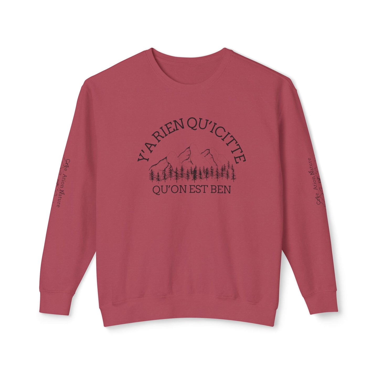 Unisex Lightweight Crewneck Sweatshirt - Crée_ation Nature DC