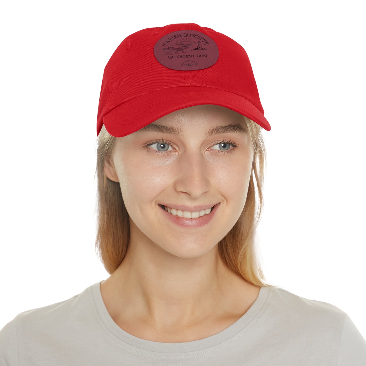 Casual Dad Hat with Leather Patch - Perfect Gift for Dads Crée_ation Nature DC