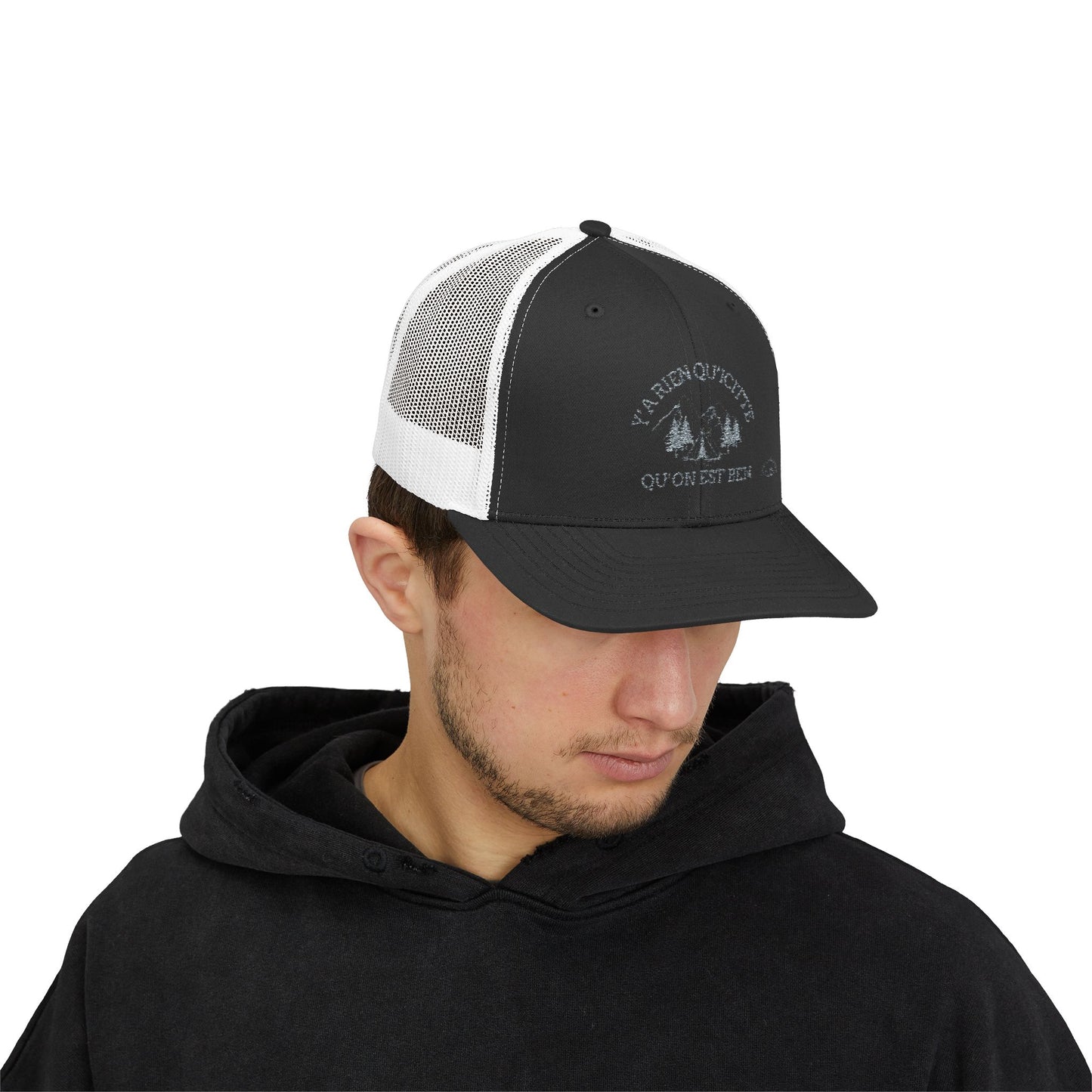 Adventure-Ready Snapback Trucker Cap – 'Y'a rien qu'à quitter qu'on est ben'- Crée_ation Nature DC