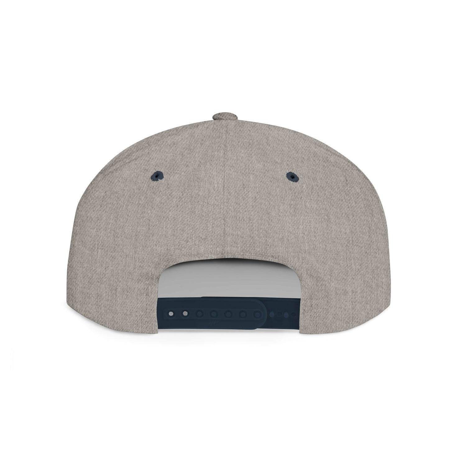 Inspirational Quote Flat Bill Snapback Hat - 'Ya Rien Qu'citte Qu'on Est Ben' -Crée_ation Nature DC