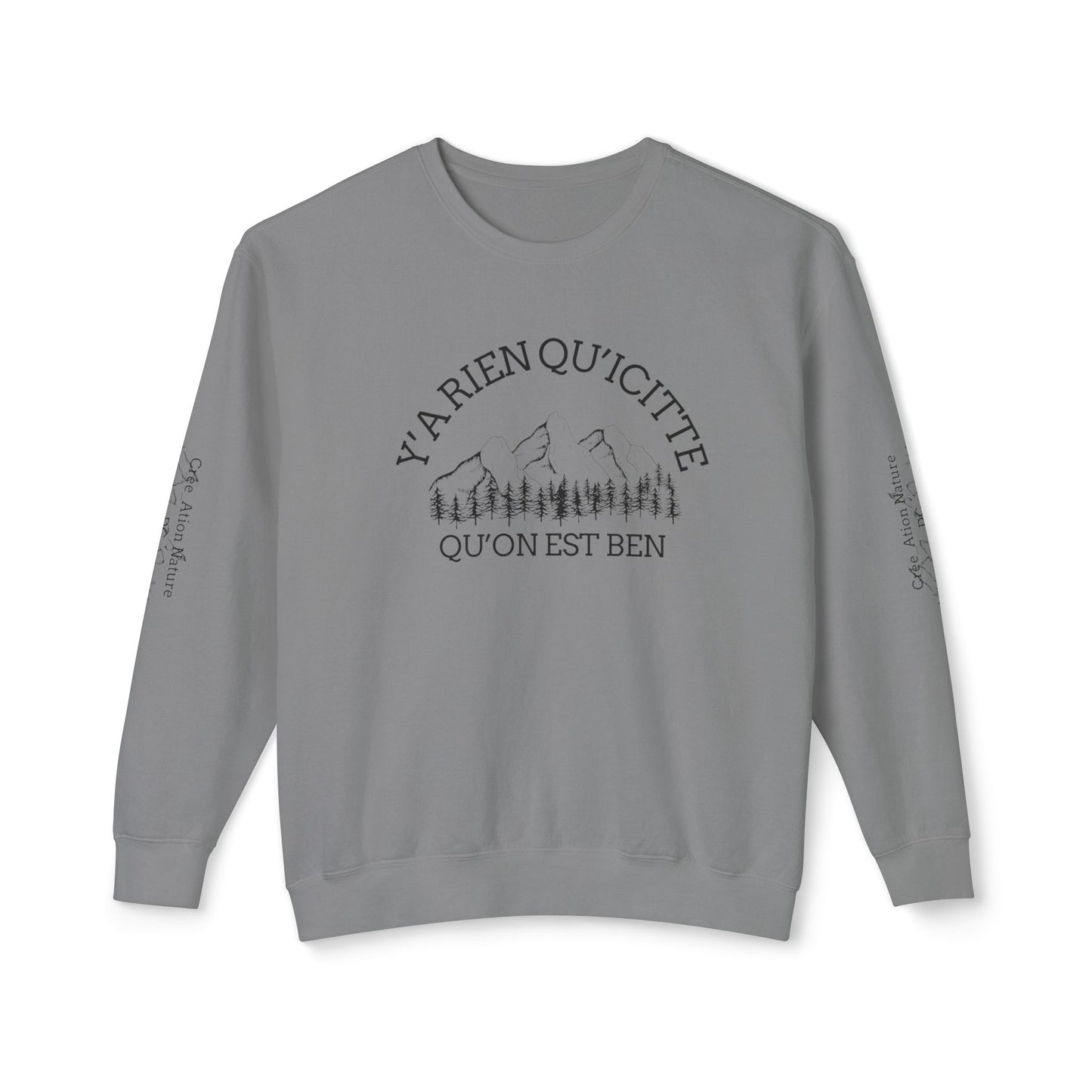 Unisex Lightweight Crewneck Sweatshirt - Crée_ation Nature DC