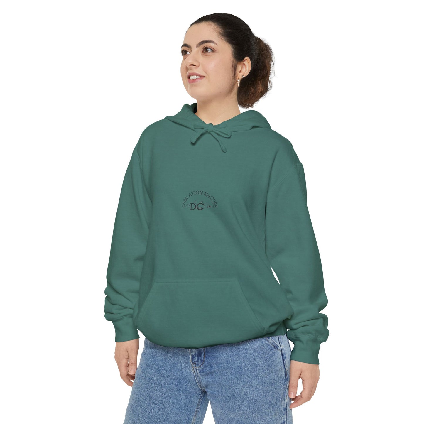 Sweats a capuche Nature-Themed Unisex Garment-Dyed Hoodie with Inspirational Quotes-Crée_ation Nature DC