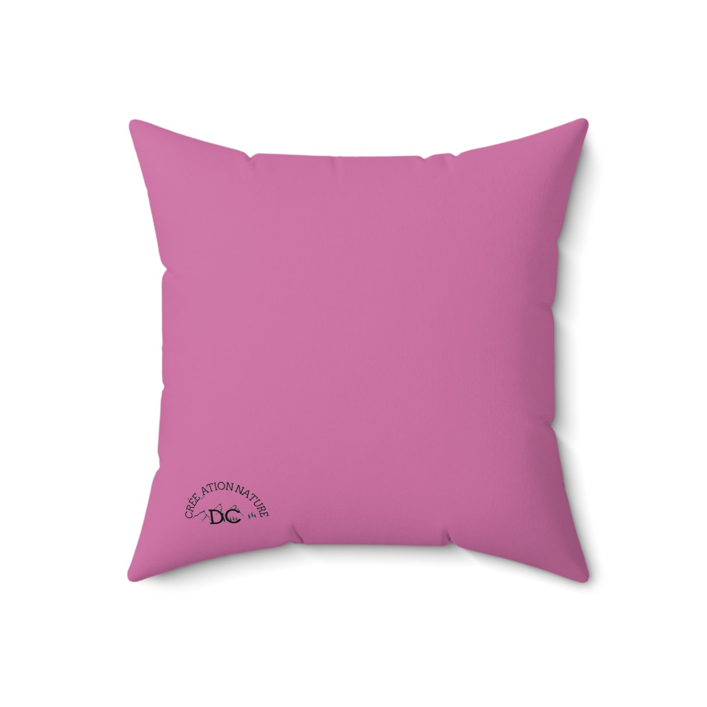 Inspirational Outdoor Square Pillow - Y'a Rien Qu'icitte Qu'on Est Ben- cousin pour tente - Crée_ation Nature DC